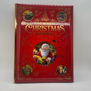 Five Minute Christmas Stories Book NWT Festive Holiday Celebrate Season Winter